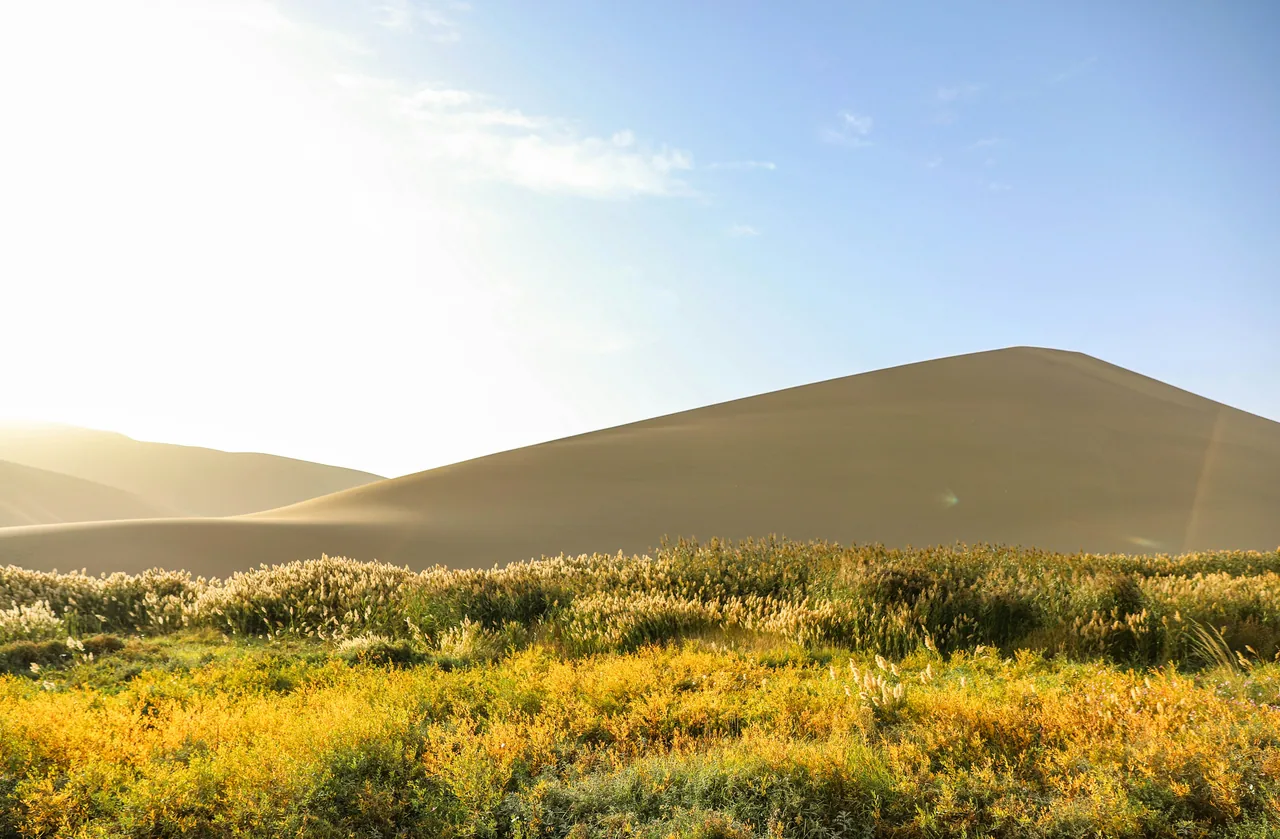 Dunhuang desert landscape. Destination context; the selected programme confirms included visits.