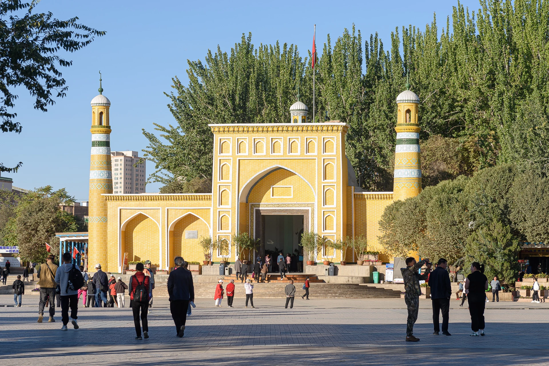 Id Kah Mosque, Kashgar — historic entrance.