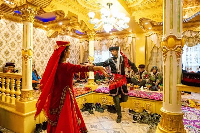 Tajik family cultural visit, Tashkurgan.