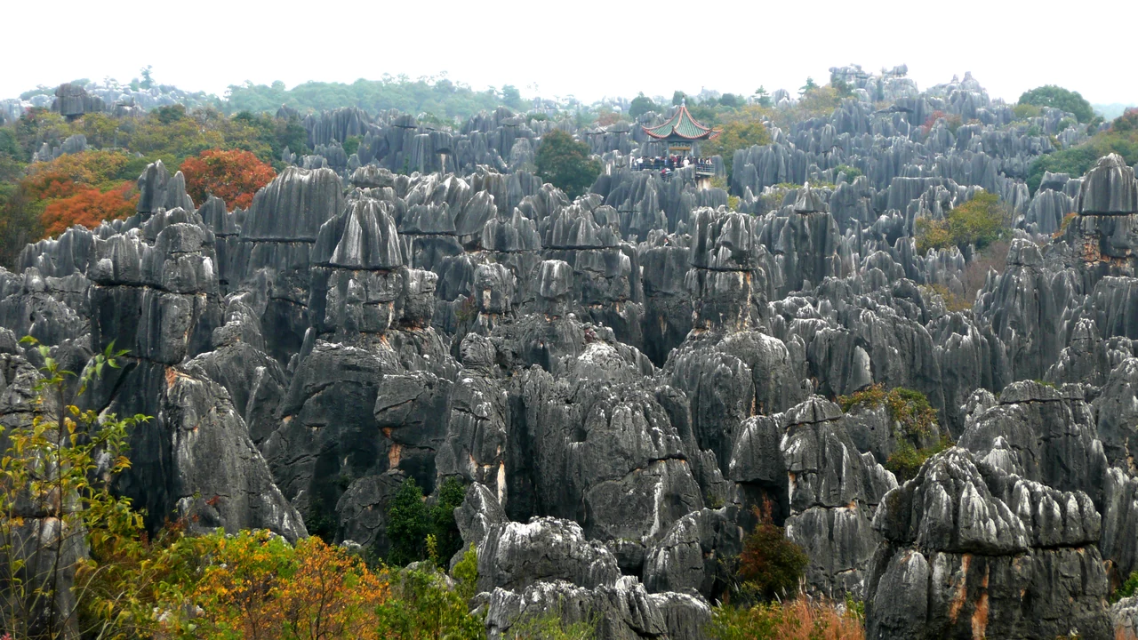 Shilin Stone Forest panorama